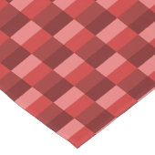 Red Shades Color Blocks Korte Tafelloper (Hoek)