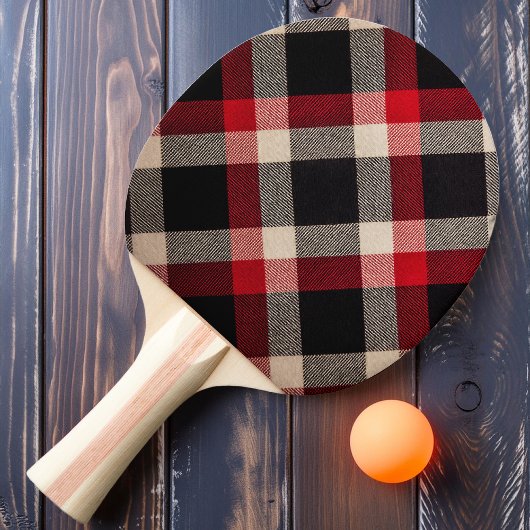 Red Shadow Plaid Tafeltennisbatje