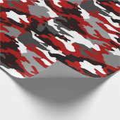Red Shadows Camo Cadeaupapier (Hoek)