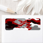 Red Shadows Camo Etiket (Insitu)