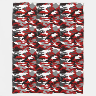 Red Shadows Camo Fleece Deken