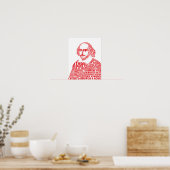 Red Shakespeare tekstontwerp Poster (Keuken)