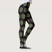 Red Shamrock on Celtic Knots Leggings (Rechts)