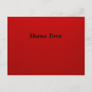 Red Shana Tova Briefkaart