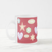 Red shapes mug matglas koffiemok (Links)