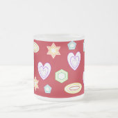 Red shapes mug matglas koffiemok (Center)