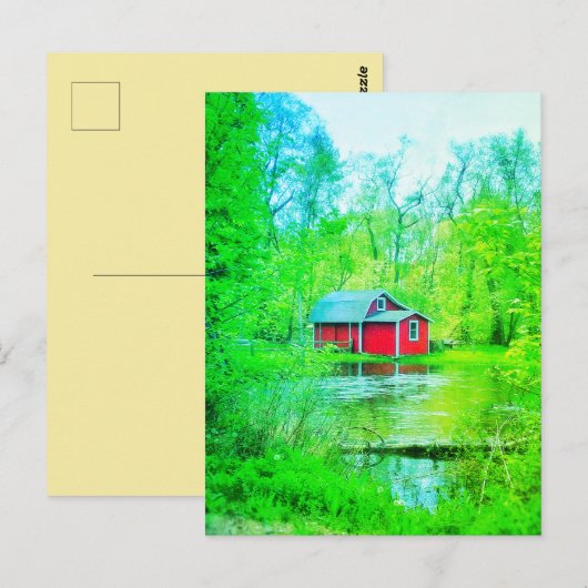 RED SHED GREEN BRIEFKAART (Voorkant / Achterkant)