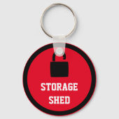 Red Shed Storage Sleutelhanger (Voorkant)