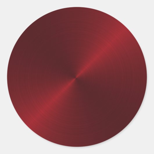 Red Sheen Envelope Seal Ronde Sticker (Voorkant)