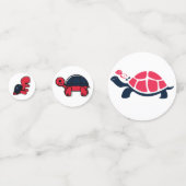 Red Shell Turtle Table Confetti (Voorkanten)