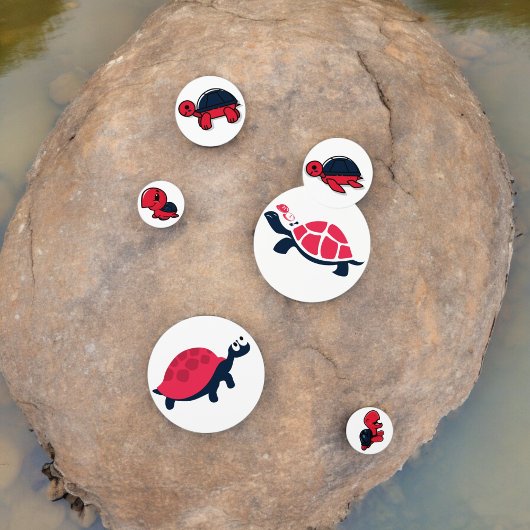 Red Shell Turtle Table Confetti