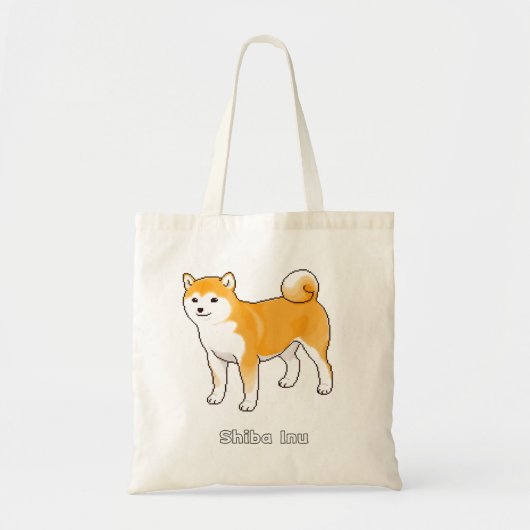 Red Shiba Inu & Black en Tan Shiba in u Pixel Art Tote Bag (Voorkant)