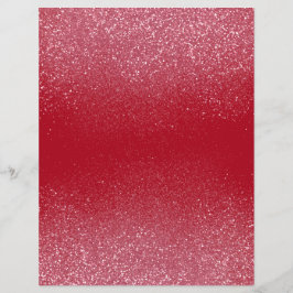 Red Shimmer Glitter Dust Scrapbook Paper
