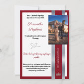 Red Shine Autograph Kaart voor Pageants (Achterkant)