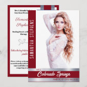 Red Shine Autograph Kaart voor Pageants (Voorkant / Achterkant)