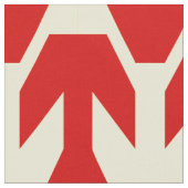 Red Ship and Yellow Arrow Pattern Stof (Close Up)