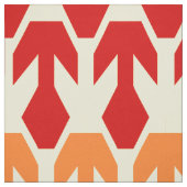 Red Ship and Yellow Arrow Pattern Stof (Swatch)