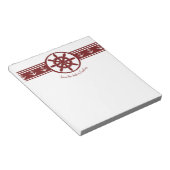 Red Ships Wheel Persoonlijke laptop Notitieblok (Schuin)