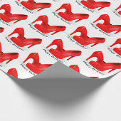 Red Shoe Birthday Cadeaupapier (Hoek)