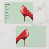 Red Shoe - Chubby Visitekaartje (Voorkant / Achterkant)