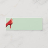 Red Shoe - Skinny Mini Visitekaartje (Achterkant)