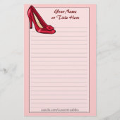 Red Shoe Stationery Briefpapier (Voorkant)