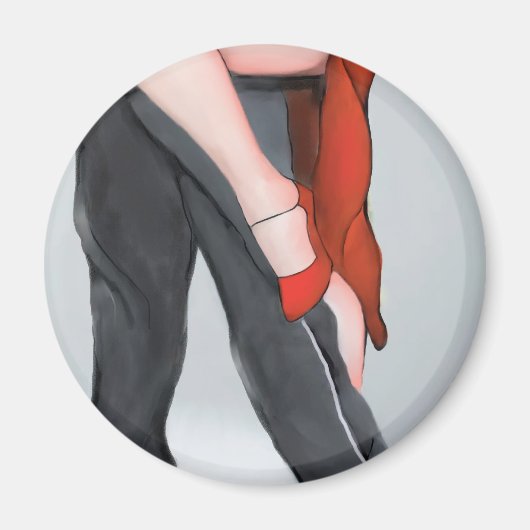 Red Shoe Tango Magneet (Voorkant)