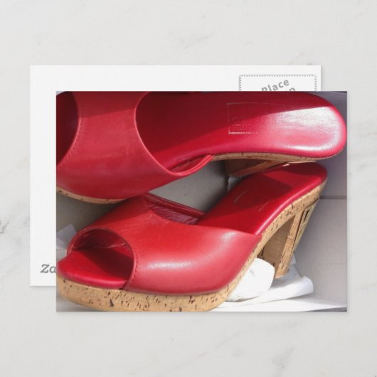 RED SHOES DOMME BRIEFKAART (Voorkant / Achterkant)