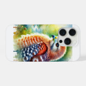 Red shouldered hawk 101024AREF129 - Watercolor iPhone Hoesje (Achterkant horizontaal)