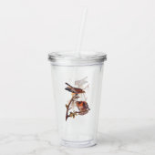 Red Shoulked Hawk Audubon Bird of Prey Acryl Drinkbeker (Achterkant)