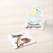 Red Shoulked Hawk Audubon Bird of Prey Kartonnen Onderzetters (Insitu)