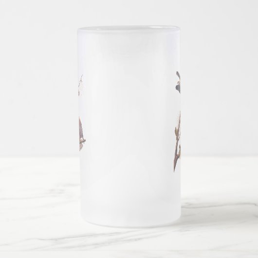 Red Shoulked Hawk Audubon Bird of Prey Matglas Bierpul (Center)