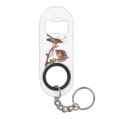 Red Shoulked Hawk Audubon Bird of Prey Mini Flessenopener (Achterkant)
