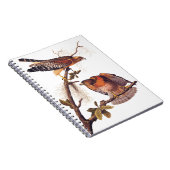 Red Shoulked Hawk Audubon Bird of Prey Notitieboek (Rechterzijde)