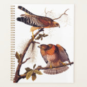 Red Shoulked Hawk Audubon Bird of Prey Planner (Voorkant)