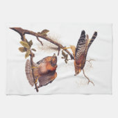 Red Shoulked Hawk Audubon Bird of Prey Theedoek (Horizontaal)