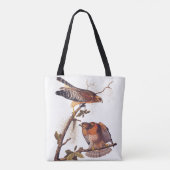 Red Shoulked Hawk Audubon Bird of Prey Tote Bag (Achterkant)