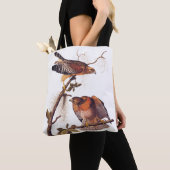 Red Shoulked Hawk Audubon Bird of Prey Tote Bag (Dichtbij)