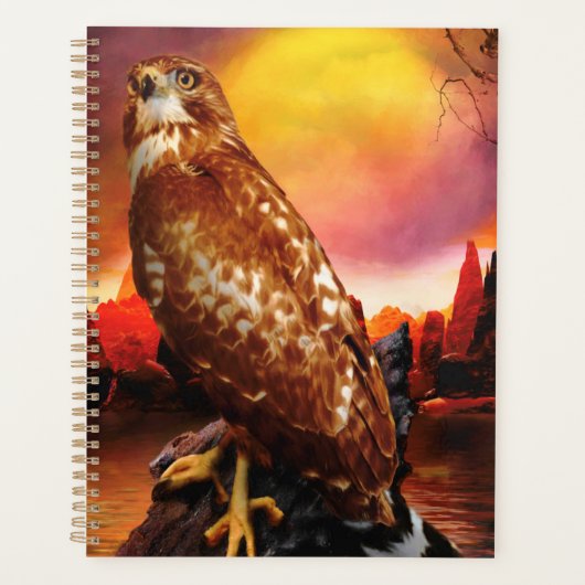 Red Shoulked Hawk LAATSTE DESERT LIGHTS Planner (Voorkant)