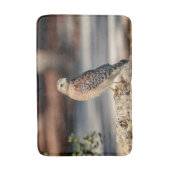 Red Shoulked Hawk op een rots Badmat (Voorkant Verticaal)