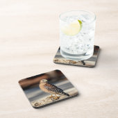 Red Shoulked Hawk op een rots Drankjes Onderzetter (Rechterzijde)