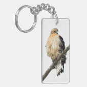 Red Shoulked Hawk Sleutelhanger (Voorkant Links)