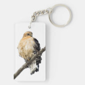 Red Shoulked Hawk Sleutelhanger (achterkant)