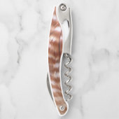 Red Shouloned Hawk Feathers Corkschroef Kurkentrekker (Achterkant)