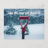 Red Shovel briefkaart (Voorkant)