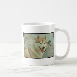 Red Siberian Husky Koffiemok