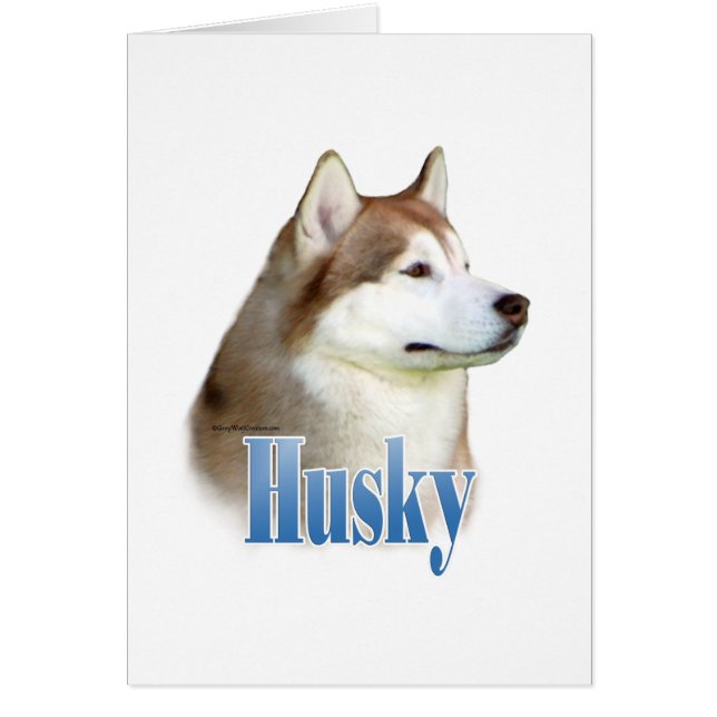 Red Siberian Husky Naam (Voorkant)