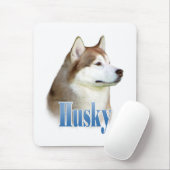 Red Siberian Husky Naam Muismat (Met muis)