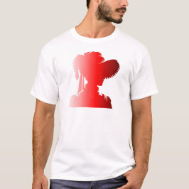 Red Silhouette 1800s Mode Engeland Vrouw 2 T-shirt