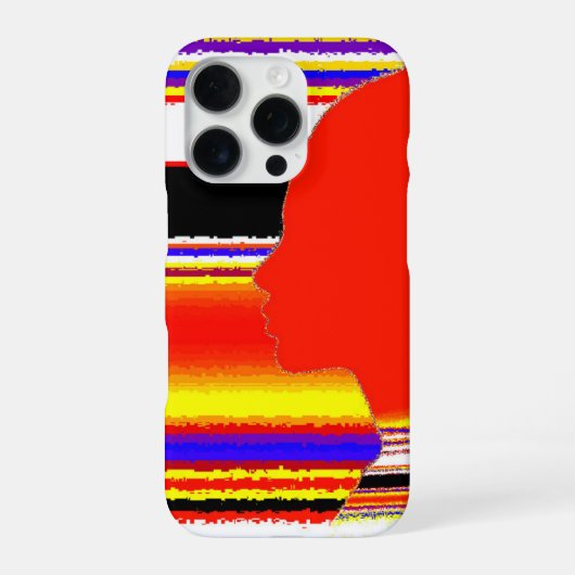 Red Silhouette Case iPhone Hoesje (Achterkant)